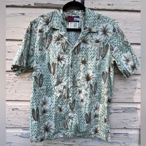 Vintage Tommy Hilfiger Hawaii Hawaiian Surfing Cotton Vacation Button-Down Shirt